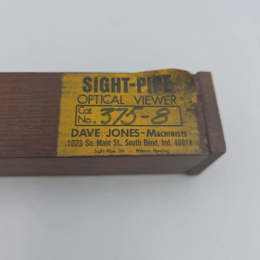 Dave Jones Machinists Sight Pipe Optical Viewer 375-8 RARE